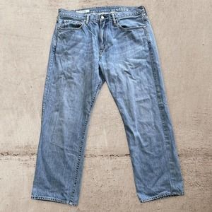 Gap 1969 Mens Jeans Loose Straight Fit Denim Cotton Y2K Distressed 36x29